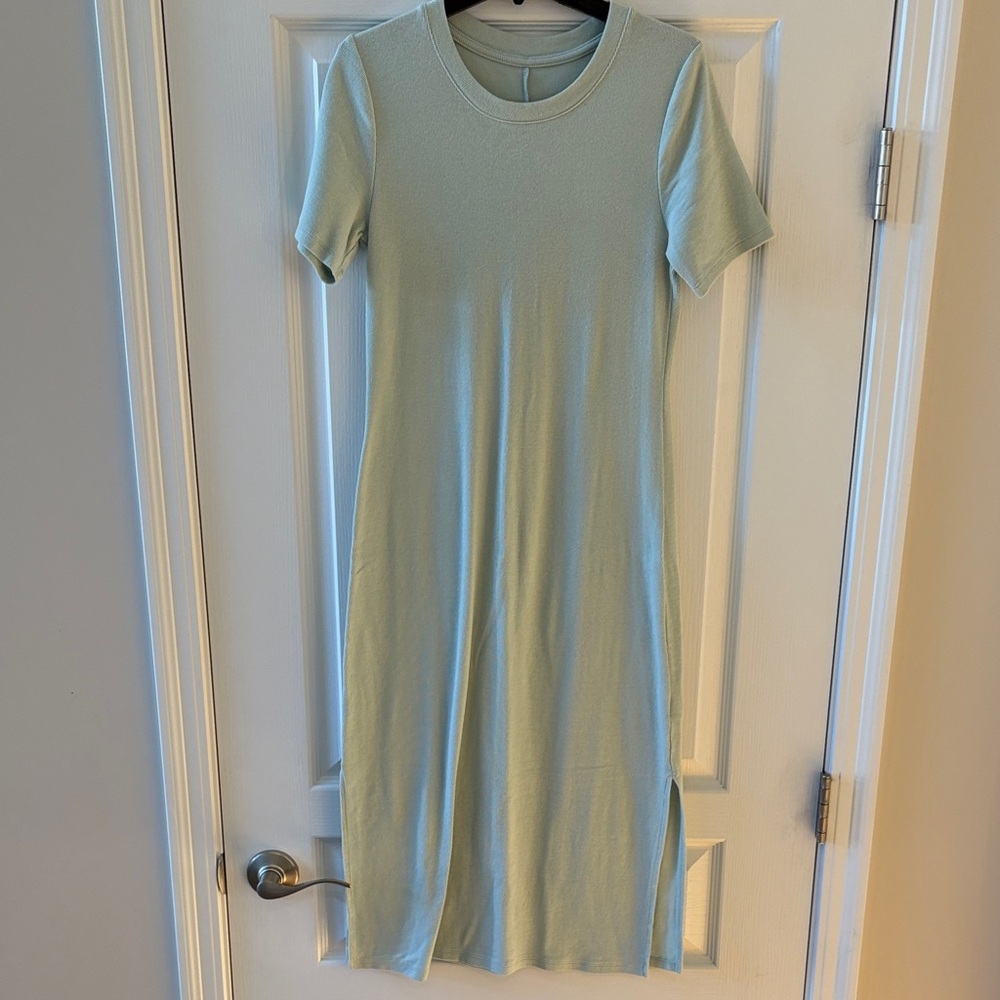 A New Day Light Green Midi Dress